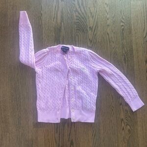 Ralph Lauren Light Pink Cable Knit Cardigan